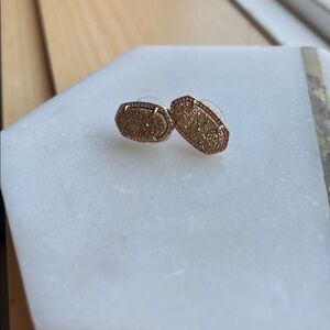 Kendra Scott Rose Gold Druzy Earrings